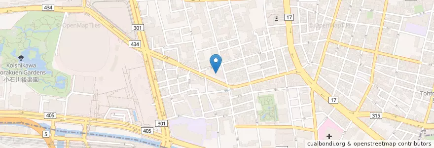 Mapa de ubicacion de 東洋学園大学（現代経営学部） en Japão, Tóquio, 文京区.