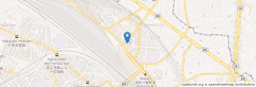 Mapa de ubicacion de 東田端郵便局 en Япония, Токио, Кита.