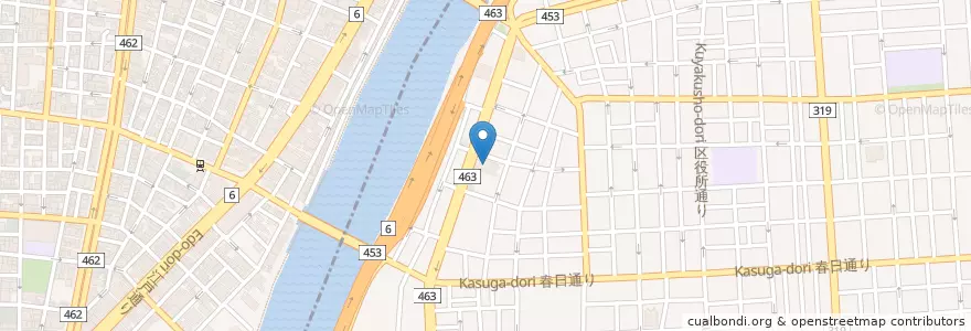 Mapa de ubicacion de Higashikomagata Nursery en Japan, Tokyo, Sumida.