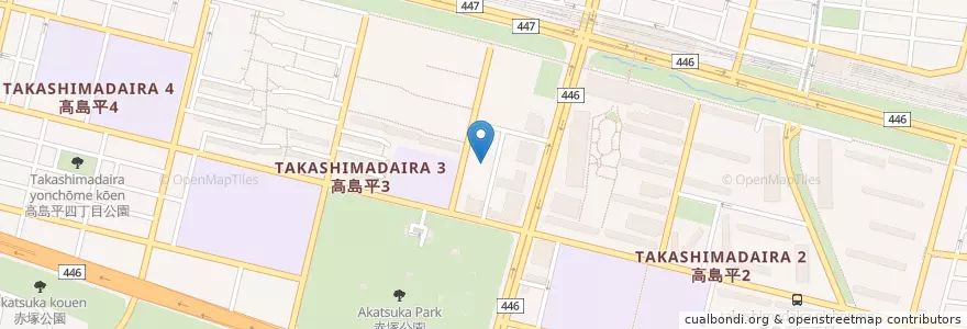 Mapa de ubicacion de 板橋区医師会病院 en Japan, Tokio, 板橋区.