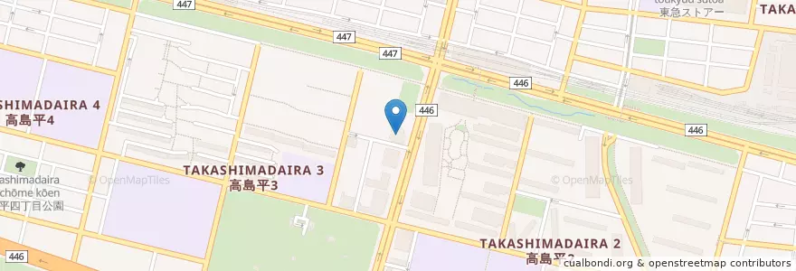 Mapa de ubicacion de 高島平図書館 en Япония, Токио, Итабаси.
