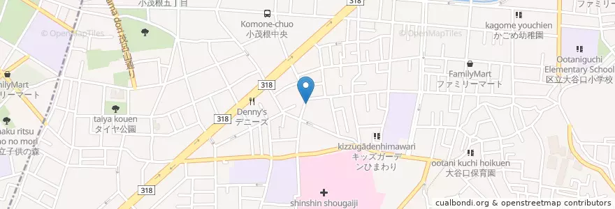 Mapa de ubicacion de 板橋消防署小茂根出張所 en Giappone, Tokyo, 板橋区.