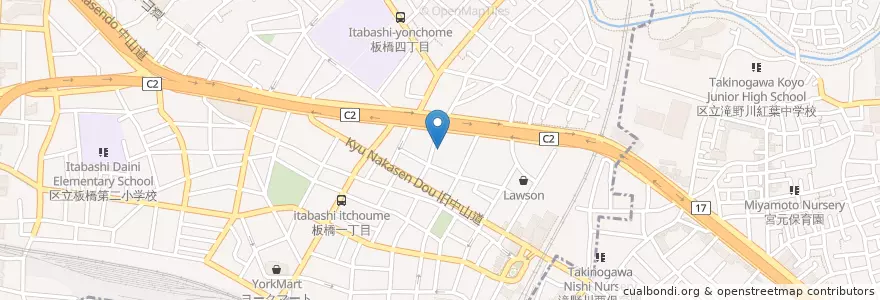 Mapa de ubicacion de 板橋社会保険事務所 en 日本, 东京都/東京都, 板橋区, 北区.