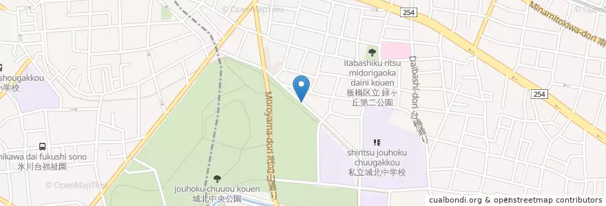Mapa de ubicacion de 板橋警察署桜川三丁目駐在所 en Japan, Tokio, 板橋区.