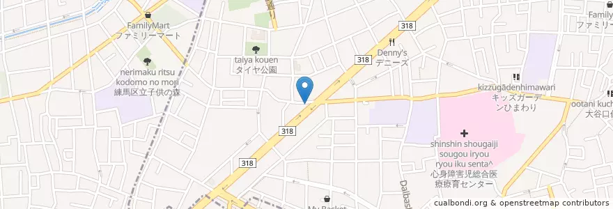 Mapa de ubicacion de 板橋警察署 茂呂交番 en Japan, Tokio, 板橋区, 練馬区.