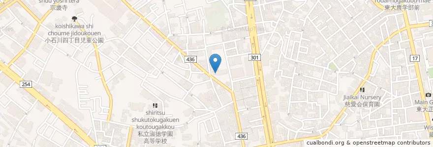 Mapa de ubicacion de 柳町幼稚園 en Jepun, 東京都, 文京区.