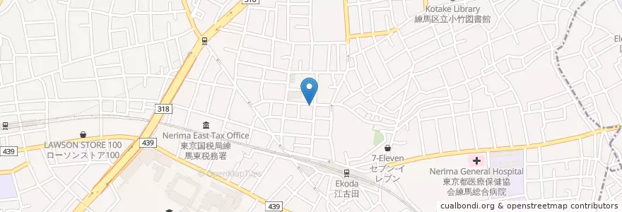 Mapa de ubicacion de 栄町児童館 en 日本, 東京都, 練馬区.