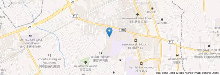 Mapa de ubicacion de 桐朋学園芸術短期大学 en Jepun, 東京都, 調布市.