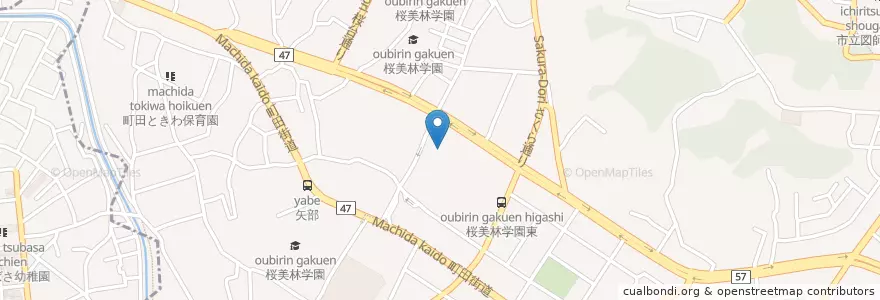 Mapa de ubicacion de 桜美林大学（健康福祉学群） en Japan, 東京都, 町田市.