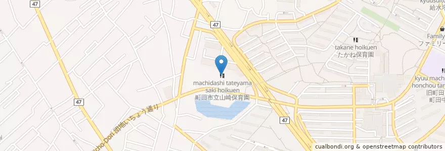 Mapa de ubicacion de 町田市立山崎保育園 en Japan, Tokyo, Machida.