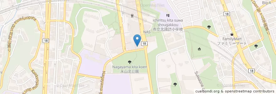 Mapa de ubicacion de 永山駅前郵便局 en Japan, Tokio, 多摩市.