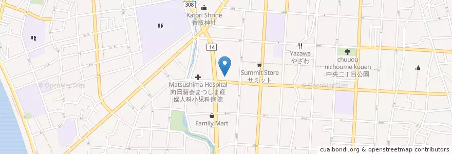 Mapa de ubicacion de 江戸川区役所 en 日本, 东京都/東京都, 江戸川区.