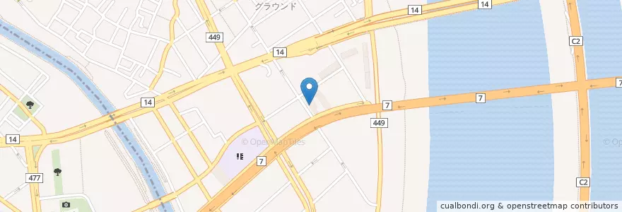 Mapa de ubicacion de 江戸川小松川郵便局 en Japão, Tóquio, 江戸川区.