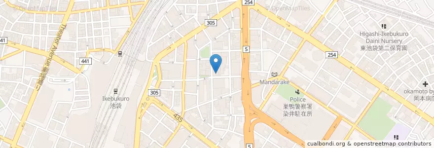 Mapa de ubicacion de 池袋サンシャイン通郵便局 en 日本, 东京都/東京都, 豊島区.