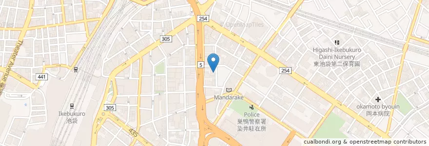 Mapa de ubicacion de 池袋公共職業安定所 en Japon, Tokyo, 豊島区.