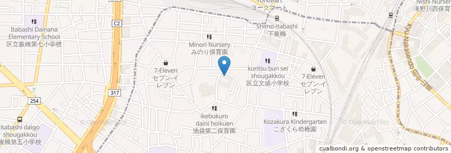 Mapa de ubicacion de 池袋本町児童館 en اليابان, 東京都, 板橋区, 豊島区.