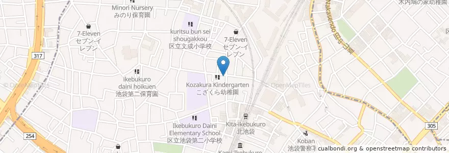 Mapa de ubicacion de 池袋本町郵便局 en Japon, Tokyo, 豊島区.