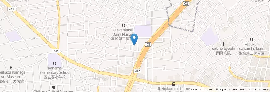 Mapa de ubicacion de 池袋消防署高松出張所 en Japon, Tokyo, 豊島区.