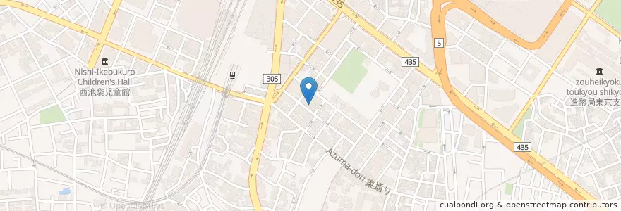 Mapa de ubicacion de 池袋社会保険事務所 en Japón, Tokio, Toshima.
