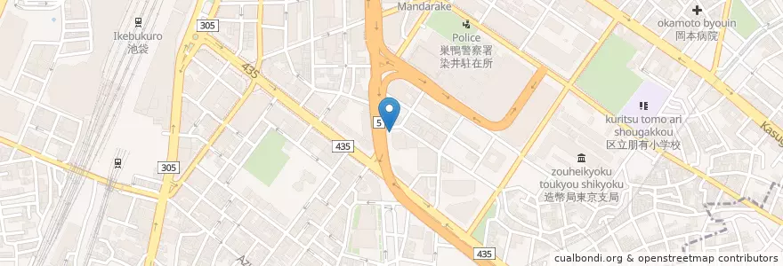 Mapa de ubicacion de 池袋警察署 東池袋交番 en Japão, Tóquio, 豊島区.