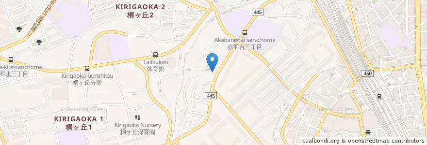Mapa de ubicacion de Hozenji Nursery en Japan, Tokyo, Kita.