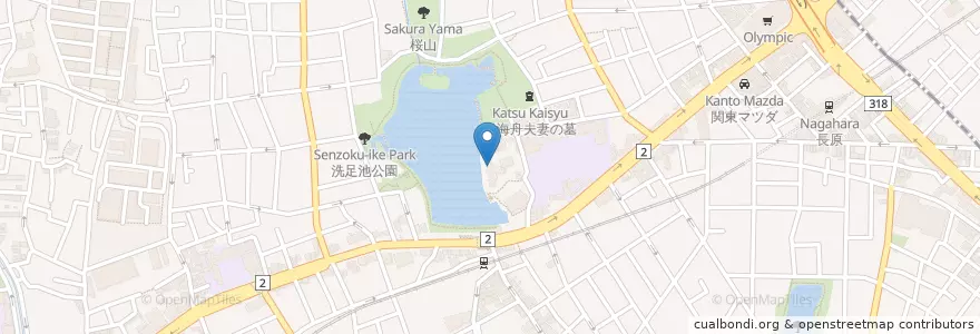Mapa de ubicacion de 洗心保育園 en Japonya, 東京都, 大田区.
