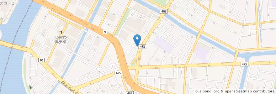 Mapa de ubicacion de 深川一郵便局 en Japan, 東京都, 江東区.