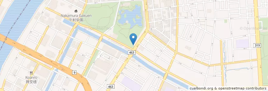 Mapa de ubicacion de 深川警察署清澄庭園前交番 en Jepun, 東京都, 江東区.