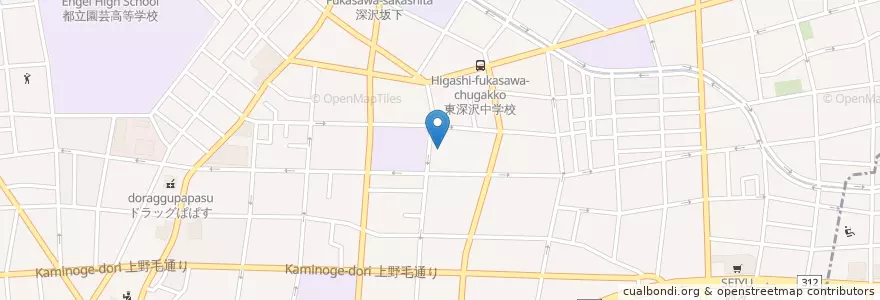 Mapa de ubicacion de 深沢幼稚園 en 일본, 도쿄도, 世田谷区.