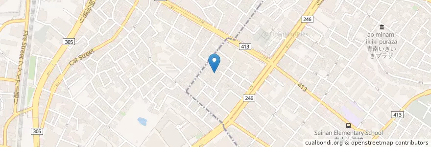 Mapa de ubicacion de 清潤会北青山病院 en Japon, Tokyo, 渋谷区.