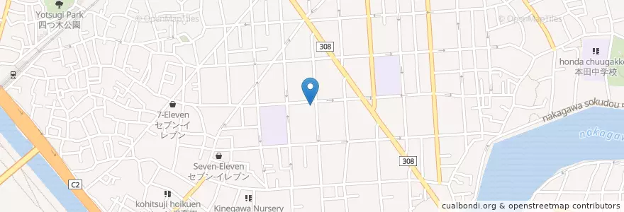 Mapa de ubicacion de 渋江児童館 en Japón, Tokio, Katsushika.