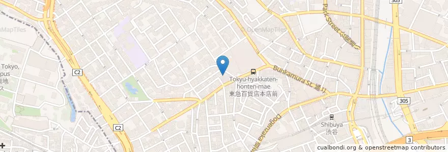 Mapa de ubicacion de 渋谷松濤郵便局 en Japão, Tóquio, 渋谷区.