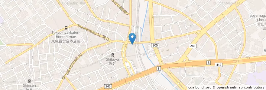 Mapa de ubicacion de 渋谷警察署渋谷駅前交番 en اليابان, 東京都, 渋谷区.