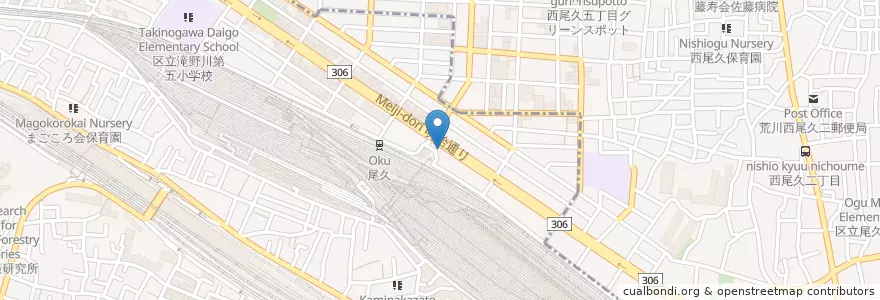 Mapa de ubicacion de 滝野川警察署 尾久駅前交番 en 日本, 東京都, 北区.