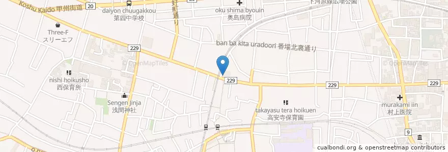 Mapa de ubicacion de 片町児童館 en Japan, Tokyo, Fuchu.