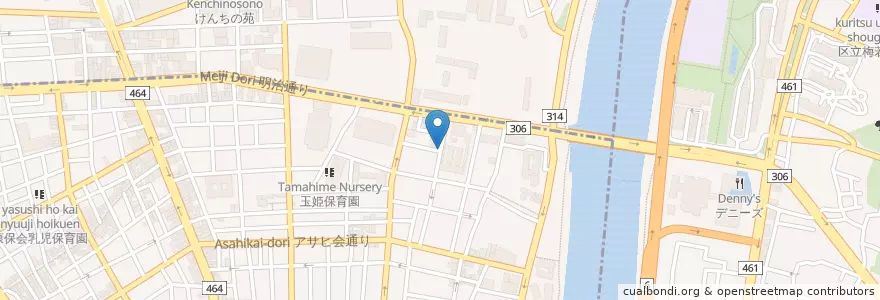 Mapa de ubicacion de 玉姫児童館 en Japonya, 東京都, 台東区.