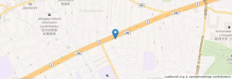 Mapa de ubicacion de 玉川消防署新町出張所 en Japão, Tóquio, 世田谷区.