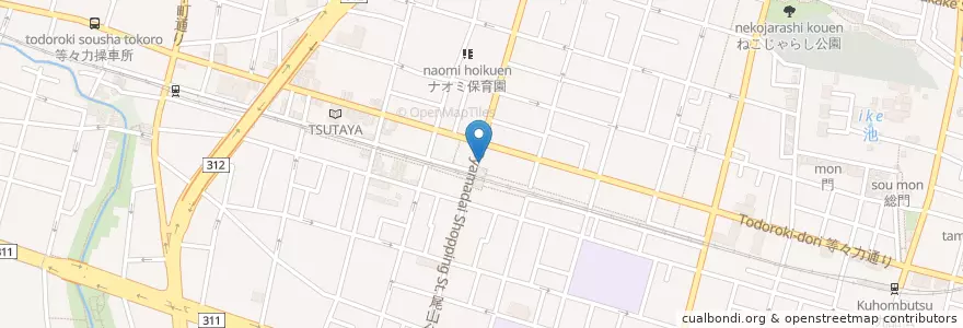 Mapa de ubicacion de 玉川警察署尾山台駅前交番 en Japan, Tokio, 世田谷区.