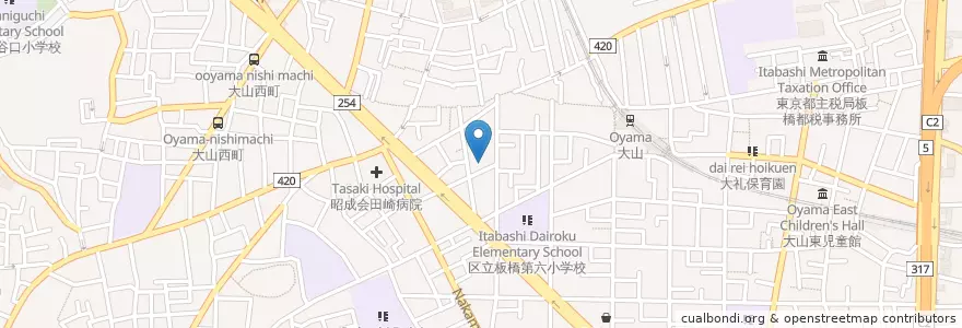Mapa de ubicacion de 瑞法幼稚園 en Japon, Tokyo, 板橋区.