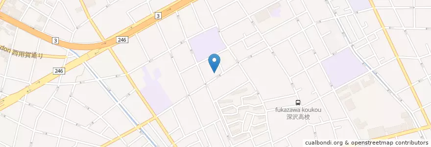 Mapa de ubicacion de 用賀なのはな保育園 en 日本, 東京都, 世田谷区.