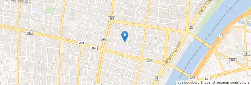Mapa de ubicacion de 田原幼稚園 en 日本, 东京都/東京都, 台東区.
