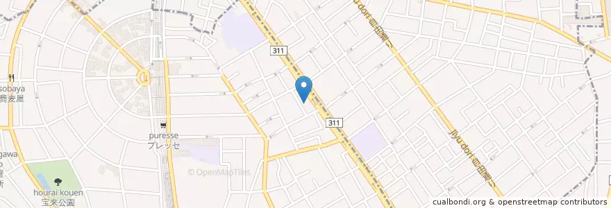 Mapa de ubicacion de 田園調布ルーテル幼稚園 en Giappone, Tokyo, 世田谷区.