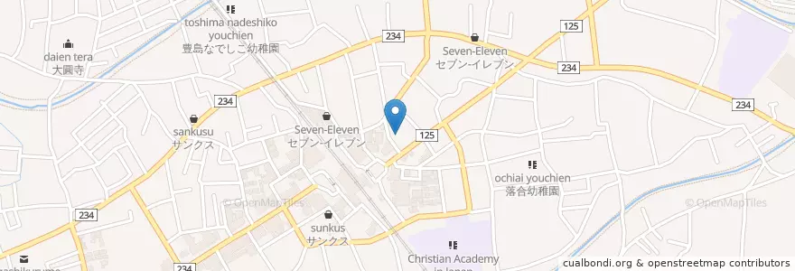 Mapa de ubicacion de 田無警察署東久留米駅前交番 en Japão, Tóquio, 東久留米市.