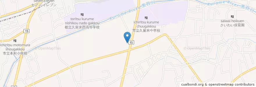 Mapa de ubicacion de 田無警察署野火止交番 en 日本, 東京都, 東久留米市.