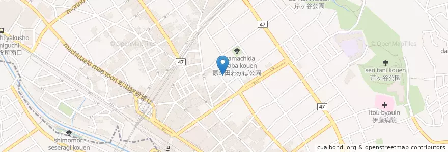 Mapa de ubicacion de 町田保育園 en Jepun, 東京都, 町田市.