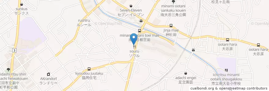 Mapa de ubicacion de 町田南大谷郵便局 en Япония, Токио, Матида.