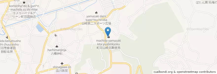 Mapa de ubicacion de 町田山崎北郵便局 en Japan, 東京都, 町田市.
