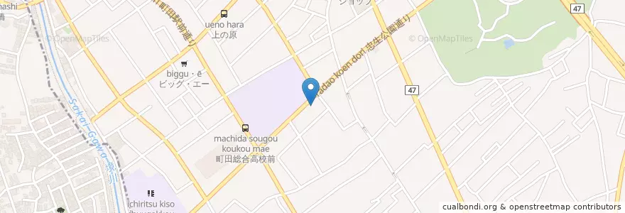 Mapa de ubicacion de 町田木曽西郵便局 en Japon, Tokyo, 町田市.