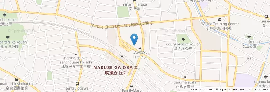 Mapa de ubicacion de 町田警察署成瀬駅前交番 en Japão, Tóquio, 町田市.