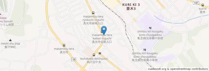 Mapa de ubicacion de 町田警察署真光寺駐在所 en Japan, 町田市.
